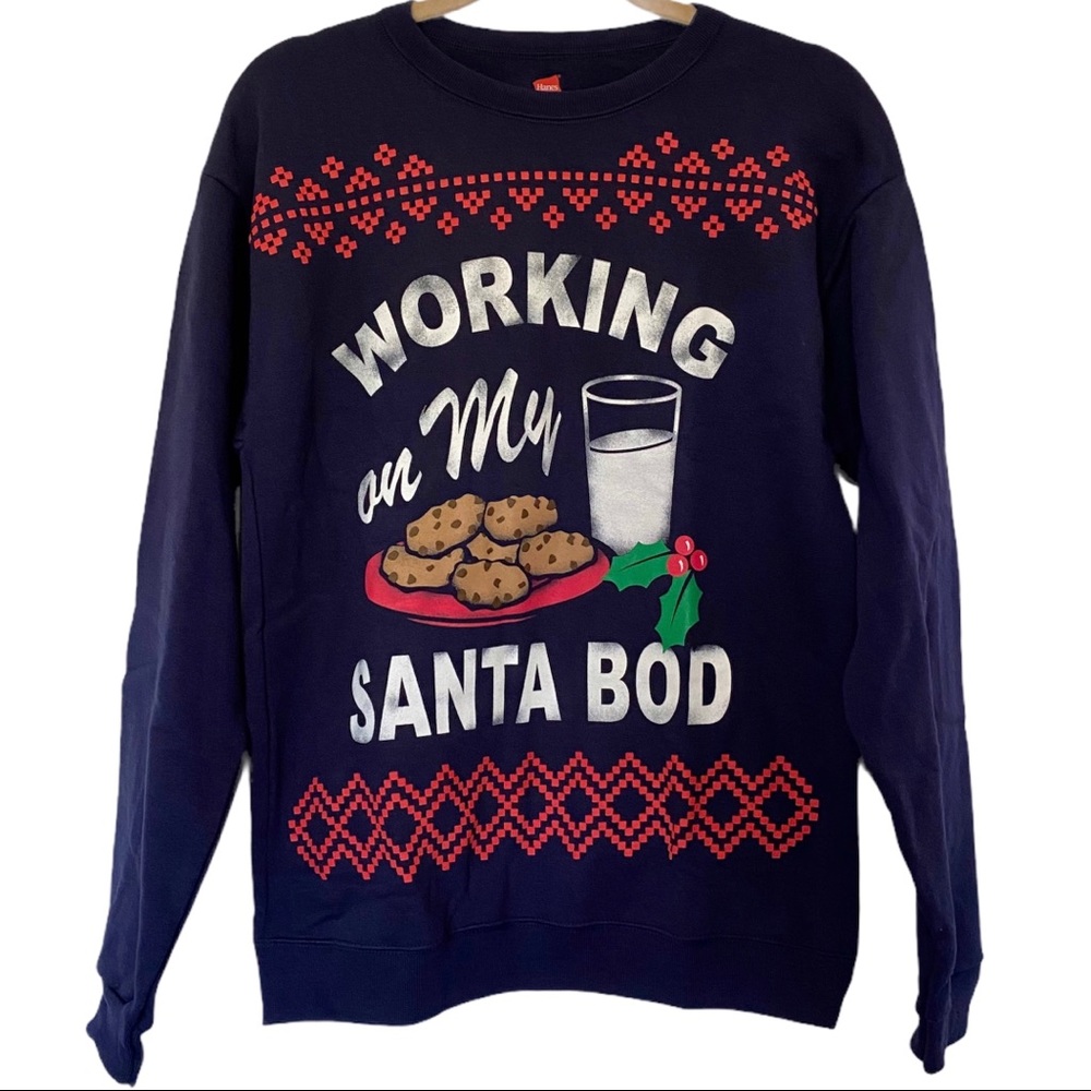 Ugly Christmas Sweater Working on my Santa Bod SM